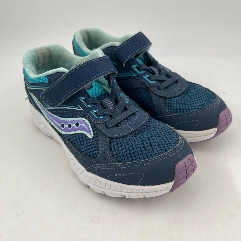 Saucony Kid’s Blue Cohesion 14 A/C Comfort Shoes Sneakers - Size 2 Youth